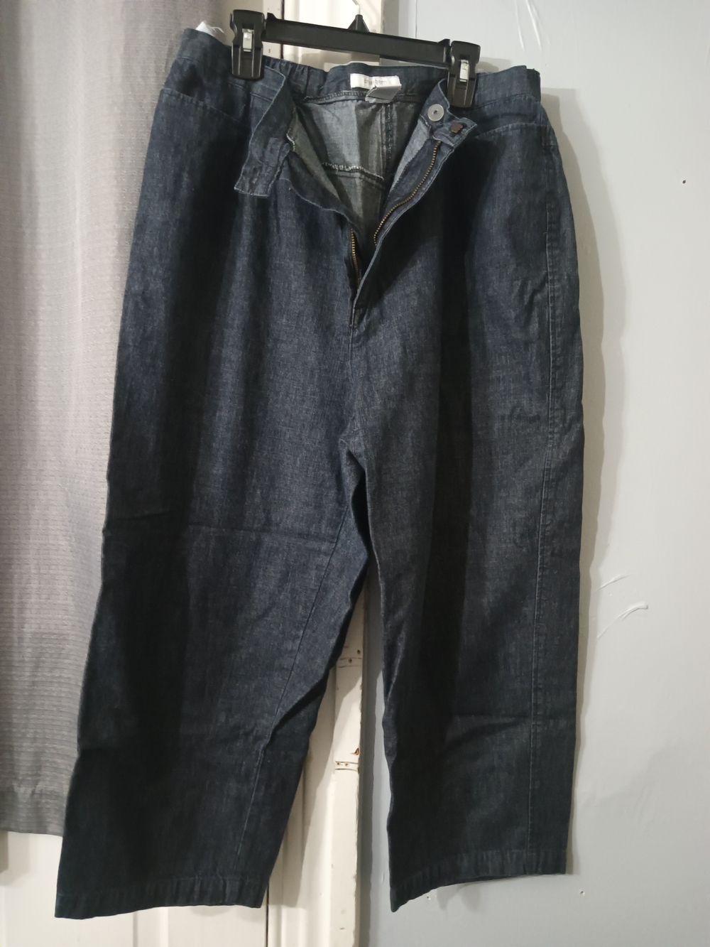 dressbarn Dark Indigo Wide-Leg Capris